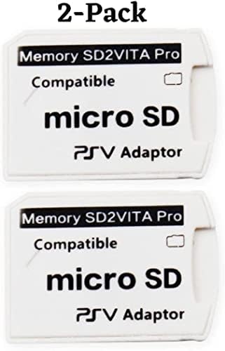 Csomag 2 db V5.0 SD2VITA PSVSD Pro Adapter PS Vita 3.60 Micro SD Memória Kártya