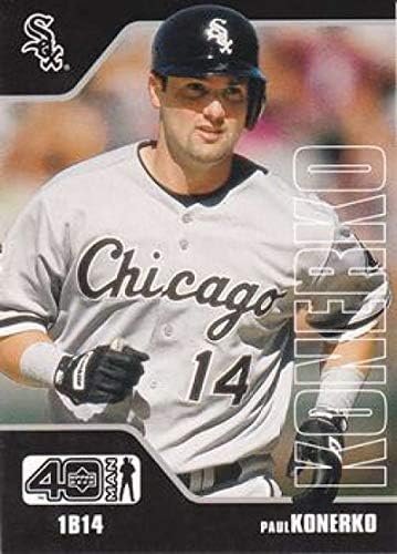 2002 Felső szint 40-Férfi Baseball 404 Paul Konerko Chicago White Sox MLB Hivatalos Kártyára A UD Cég