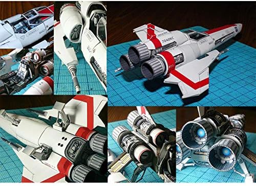 LuDa Battlestar Galactica Gyűjtemény Vipera MK2 Hajó Papír Modell Kit Űrhajó DIY Kézzel készített Űrhajó Játék