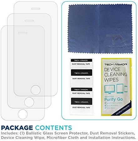 Tech Páncél Golyóálló Üveg Screen Protector Célja, Apple iPhone 5C , 5S , 5 Se ( ) 3 Csomag Edzett Üveg